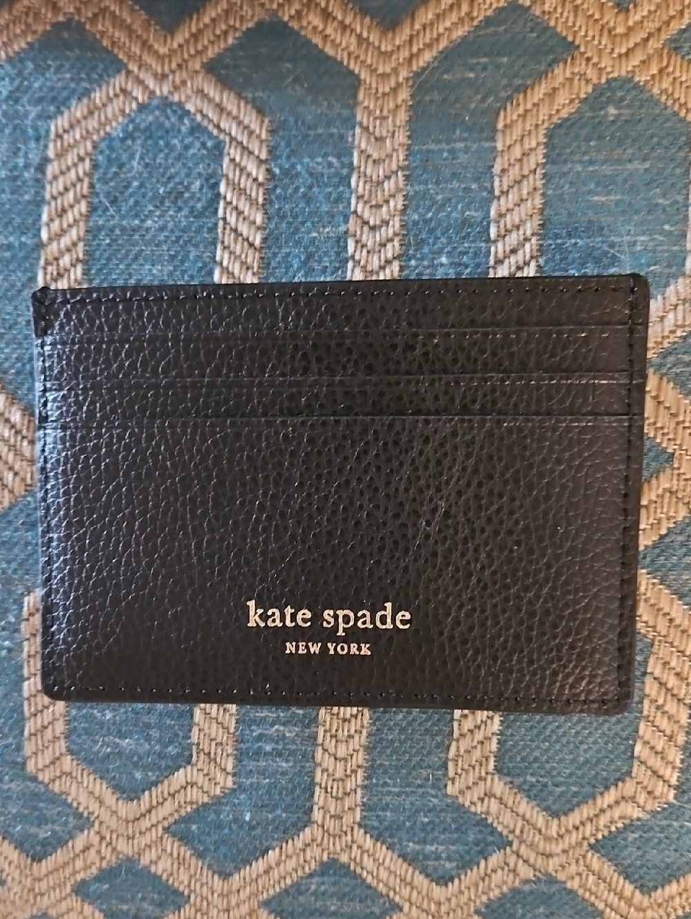 Kate Spade Black Leather Credit Card Wallet